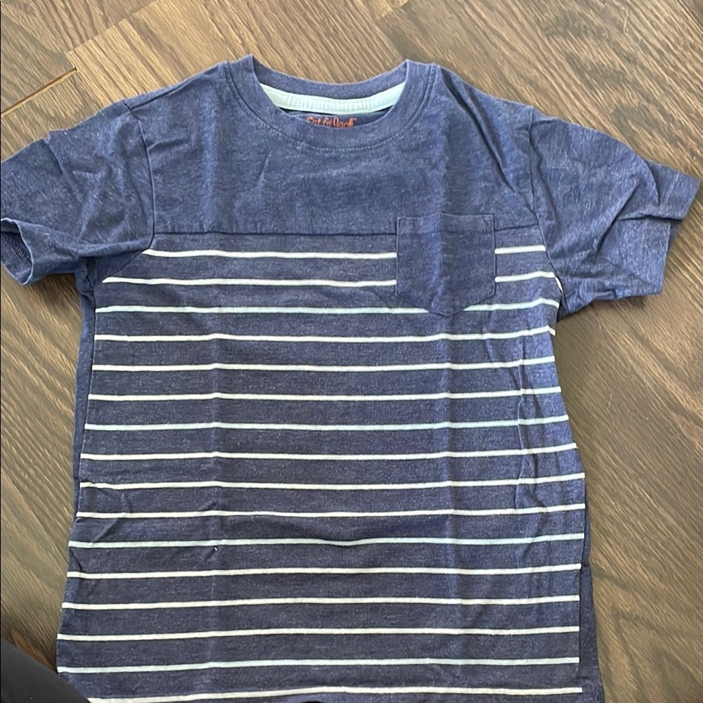 Blue Striped Kids T-Shirt, Cat&Jack size small